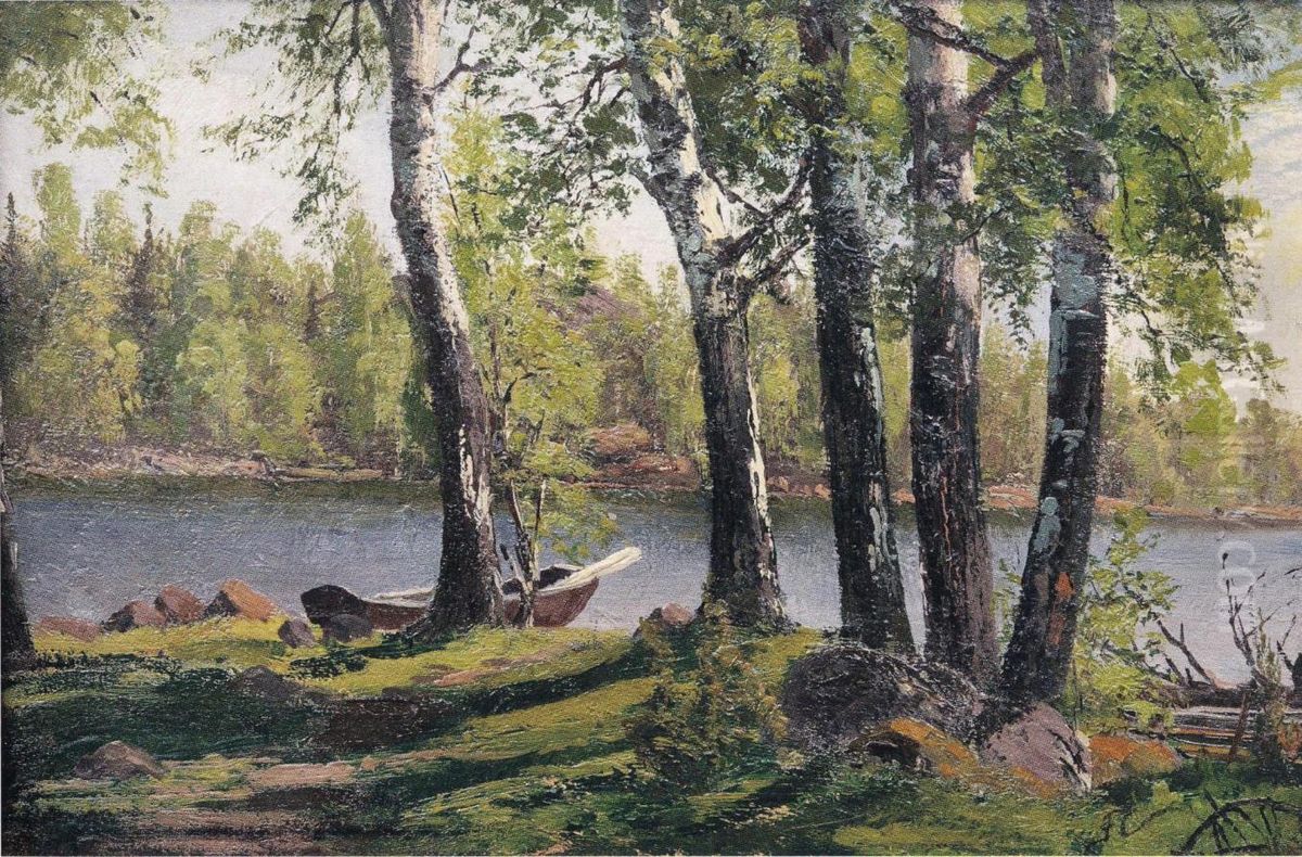 Koivuranta Espoossa Oil Painting by Fanny Churberg