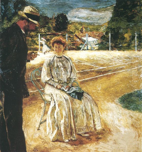 Le tennis Oil Painting by Jean-Edouard Vuillard