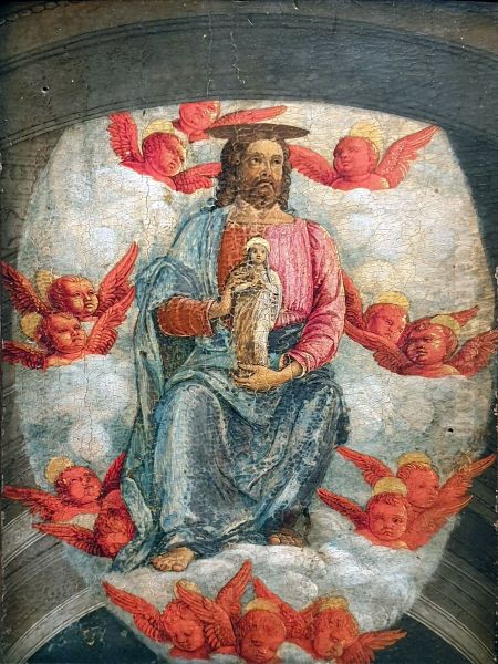 Christ with the Soul of the Virgin Oil Painting by Andrea Mantegna