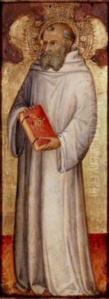 St. Benedictus. Oil Painting by Andrea Di Bartolo