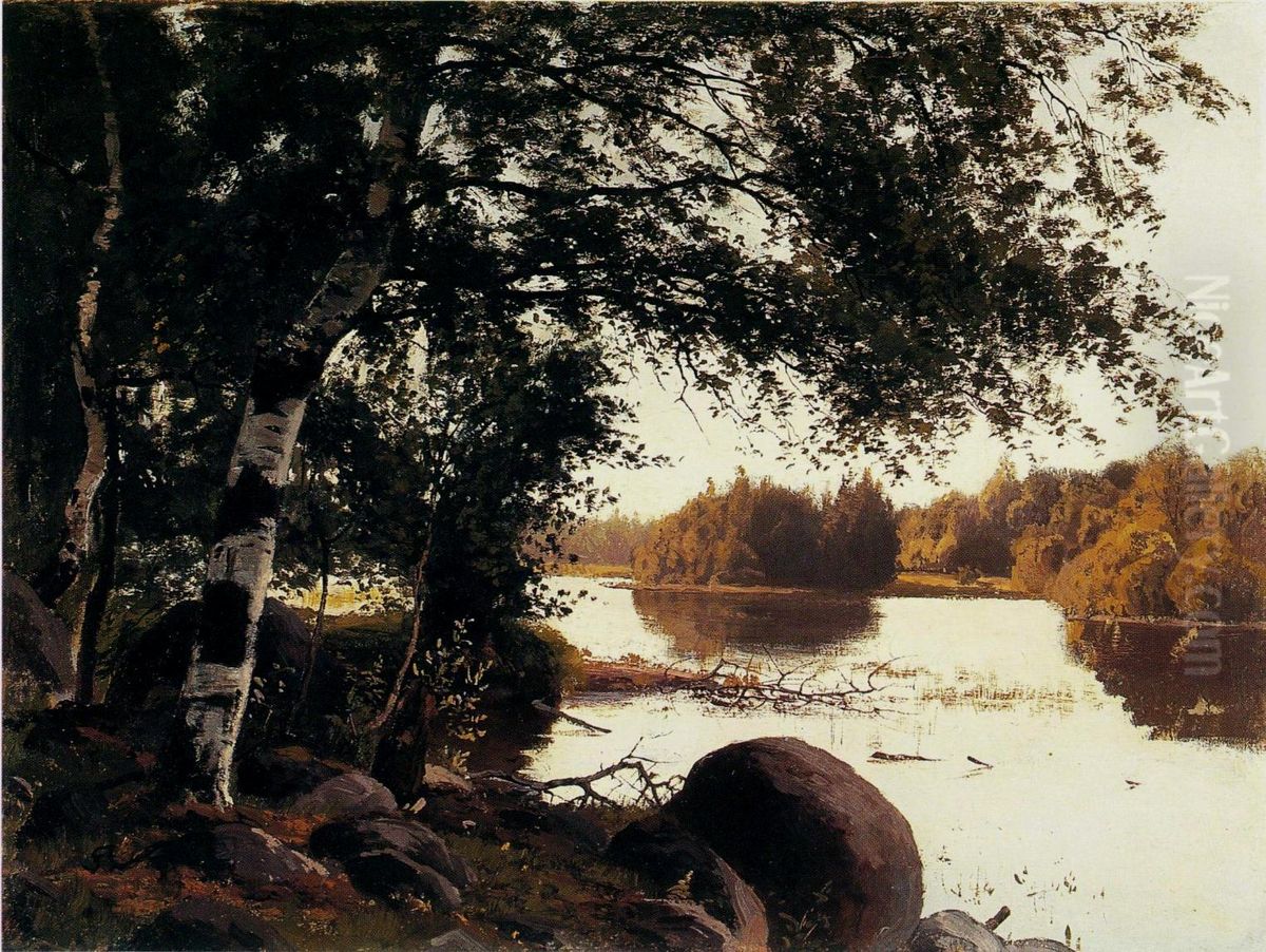 Rantaidylli Oil Painting by Fanny Churberg