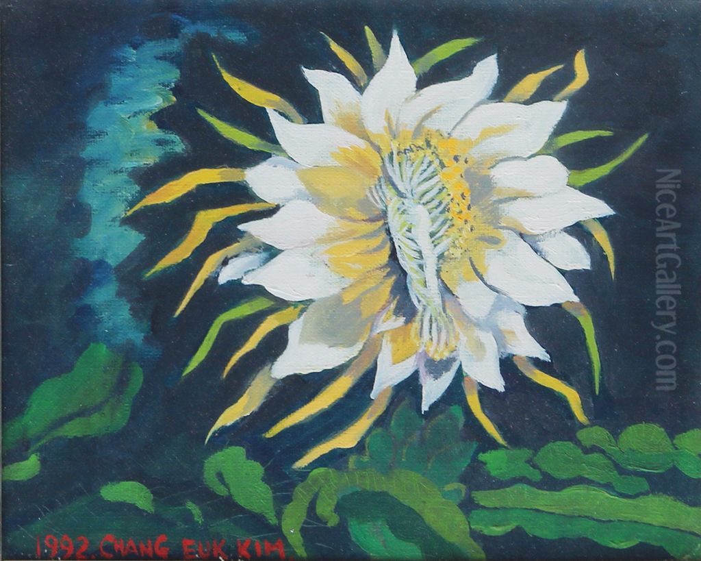 Flower Oil Painting by unknown