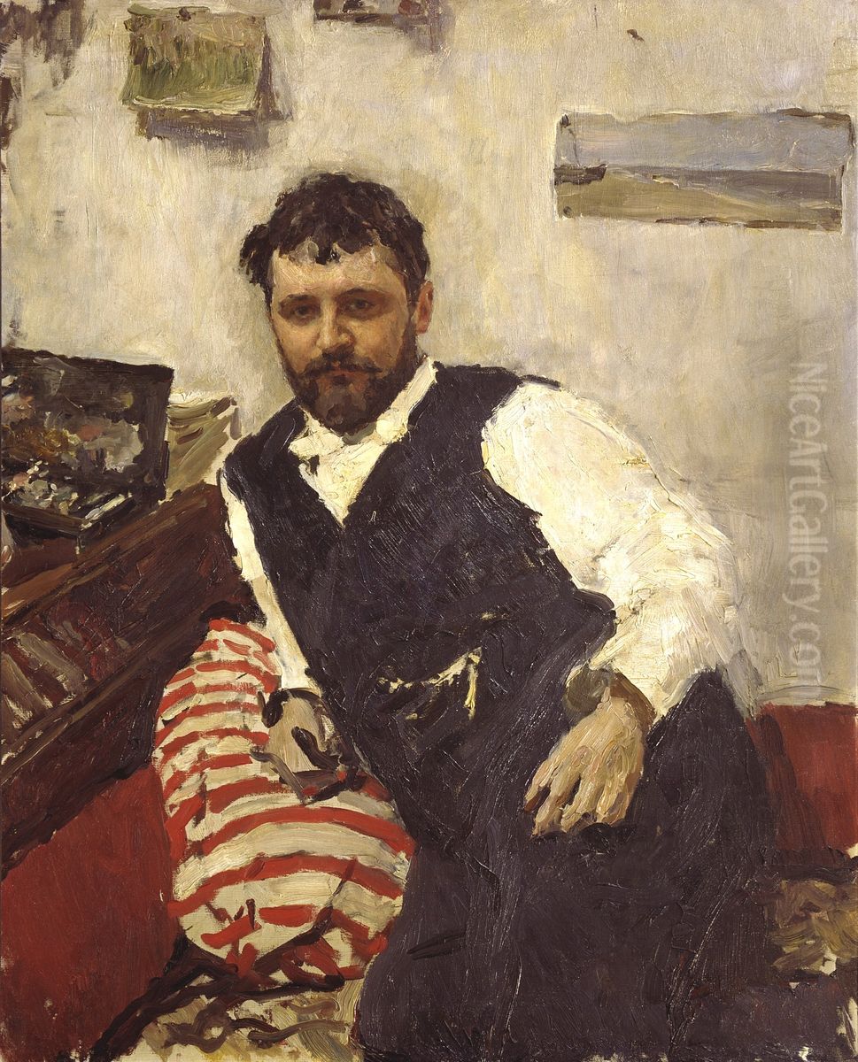 <<Portret hudoznikaKonstantina Alekseevica Korovina>> Oil Painting by Valentin Serov