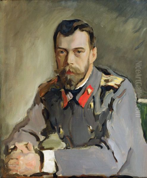 Portrait of Nicholas II Oil Painting by Valentin Serov