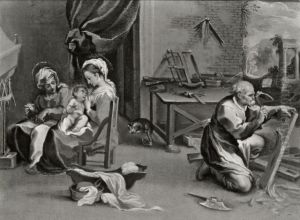 The Holy Family with St. Anne in Joseph's Workshop