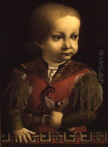 Francesco II Sforza(1495-1535) as a Child Oil Painting by Marco D'Oggiono
