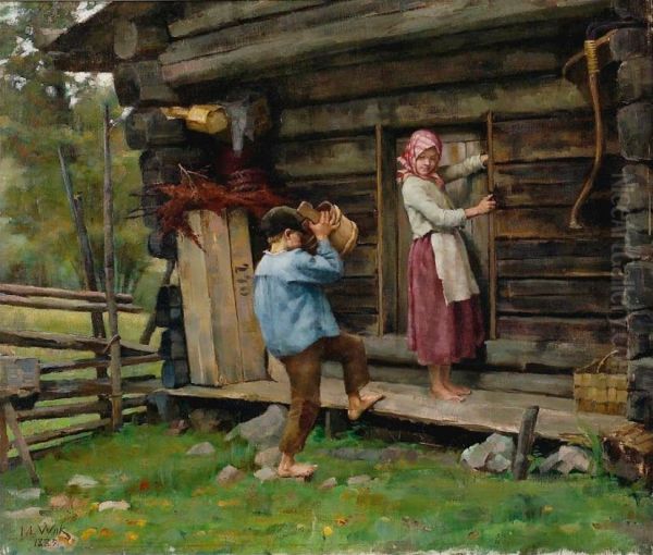 From Hame Oil Painting by Maria Wiik