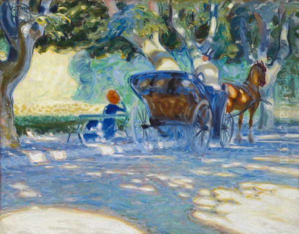 I Borely-parken Oil Painting by Verner Thome
