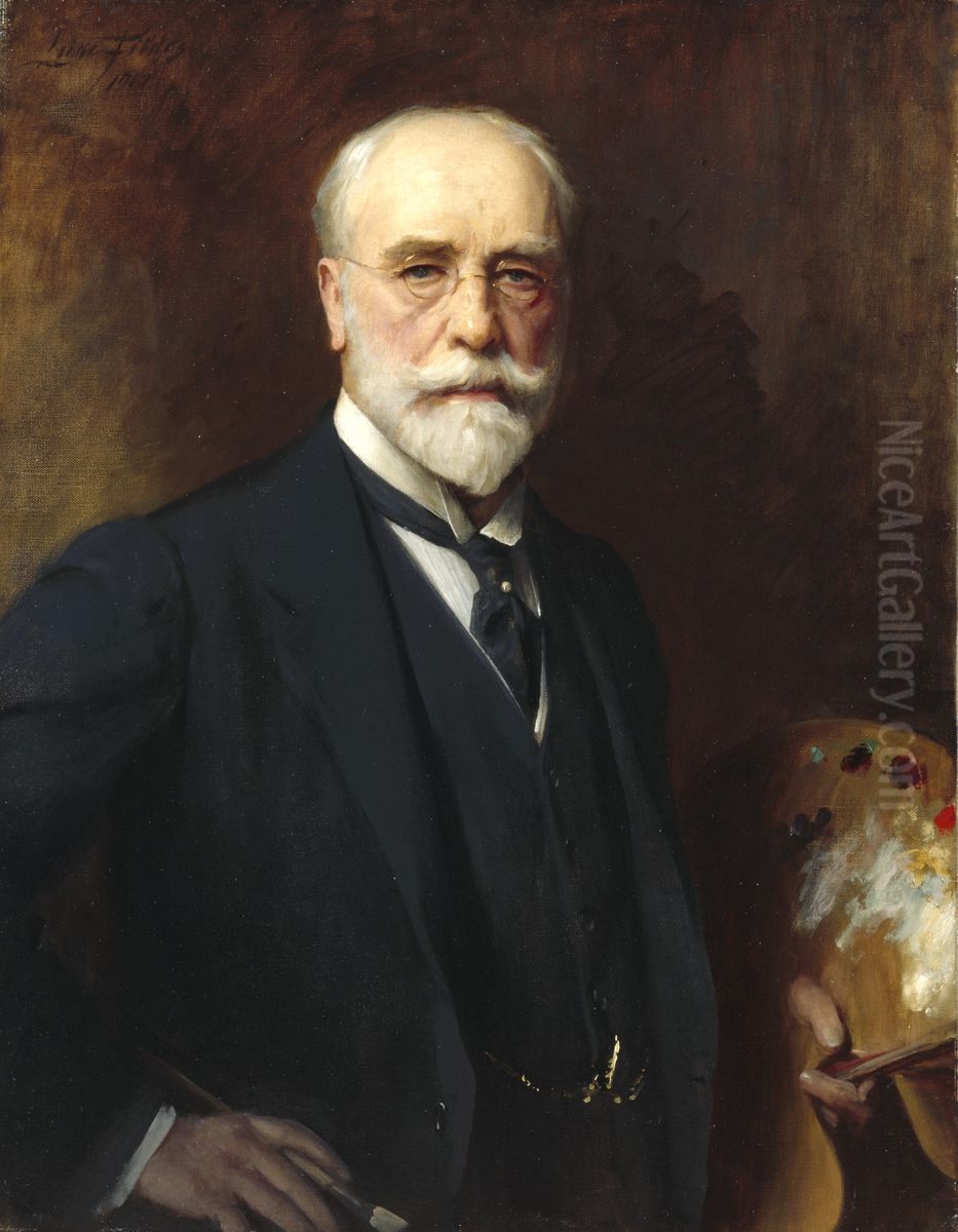 Self-portrait Oil Painting by Luke Fildes