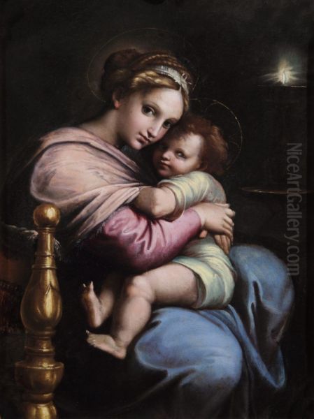 The Virgin and Child Oil Painting by Giulio Romano