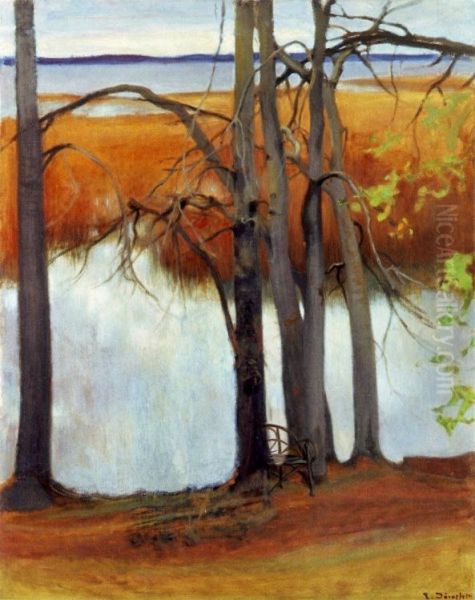 Kaislikkoranta Oil Painting by Eero Jarnefelt