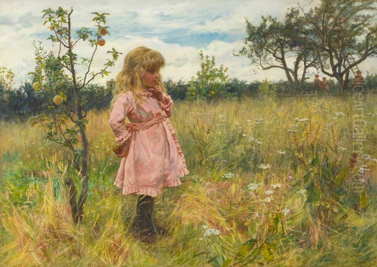 A modern Eve Oil Painting by Frederick Morgan