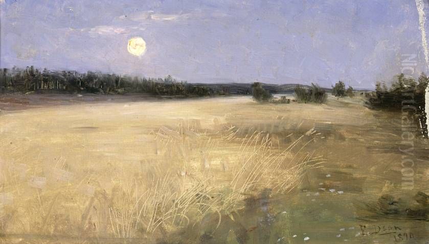 Sommarnatt Oil Painting by Elin Danielson-Gambogi