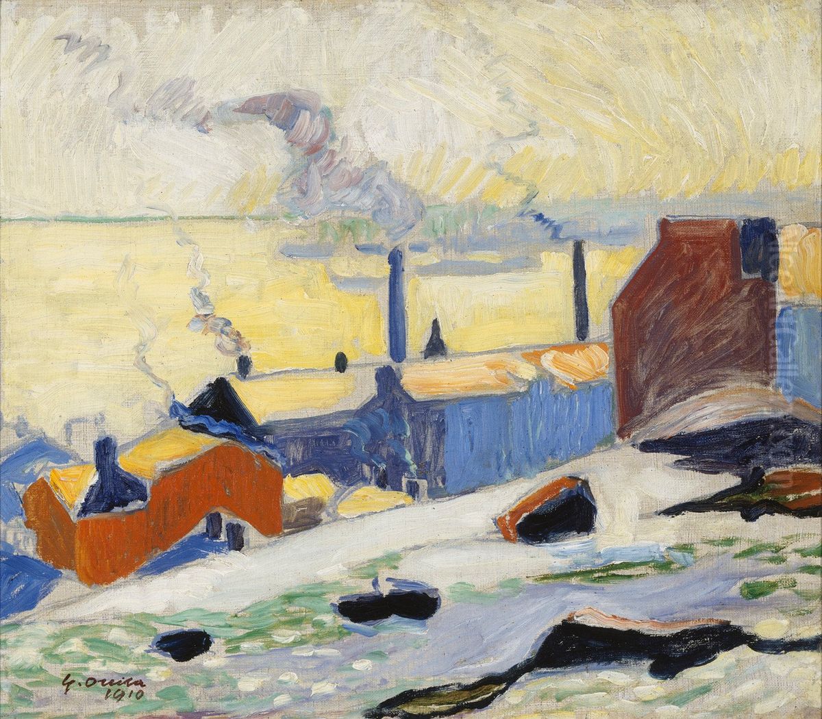 Clear Day Oil Painting by Yrjo Ollila