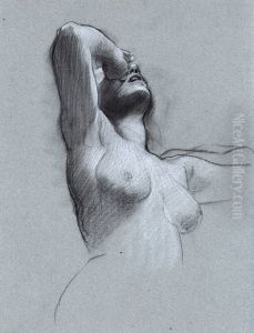 Study of a Despairing Female Nude