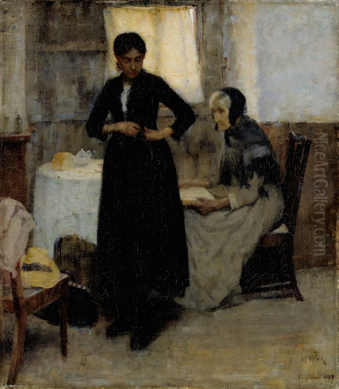 Maailmalle Oil Painting by Maria Wiik