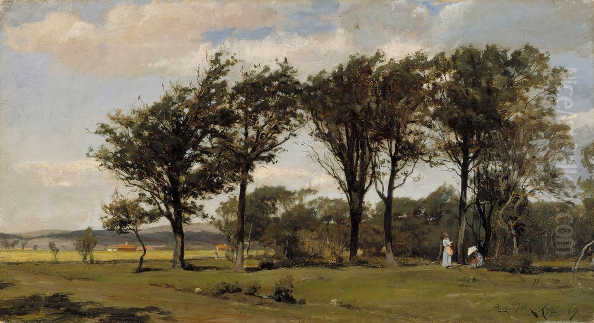 Landscape Oil Painting by Berndt Lindholm