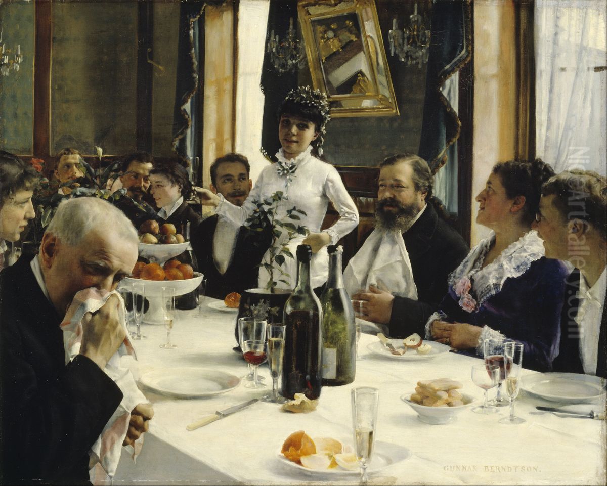 The Bride's Song Oil Painting by Gunnar Berndtson