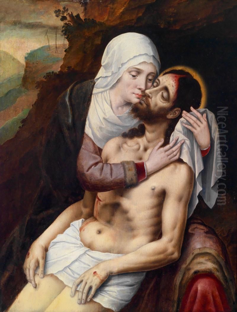 Pieta Oil Painting by Master Of The Prodigal Son