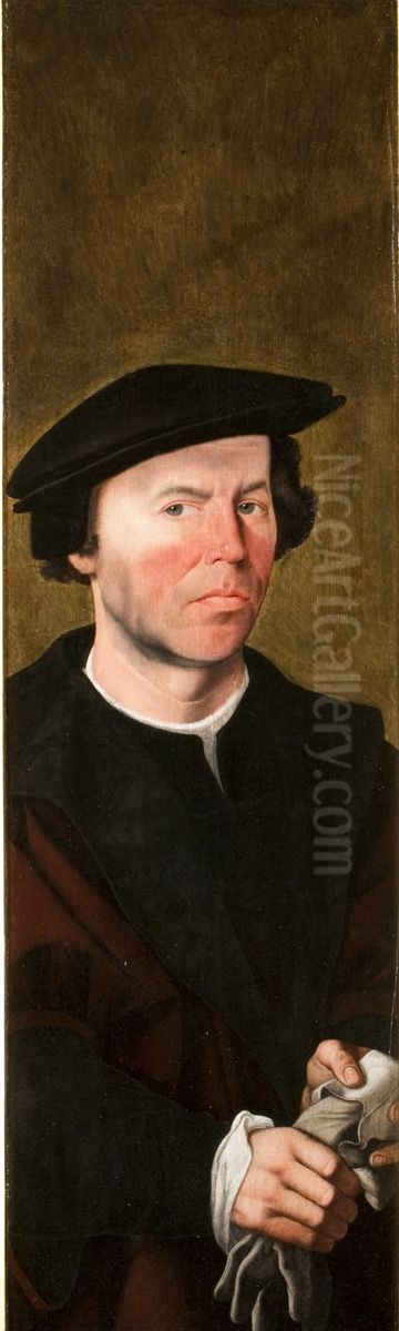 Portrait of a donor Oil Painting by Jan Van Scorel