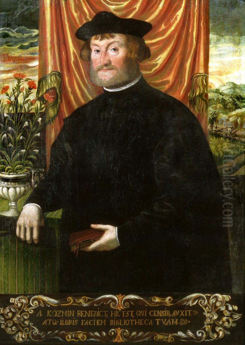 Portrait of Benedykt Kozminczyk of Kozmin. Oil Painting by Hans Holbein the Younger