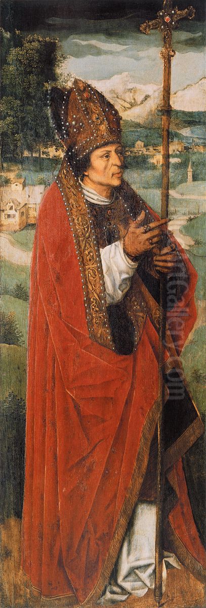 Saint Leander. Oil Painting by Ambrosius Benson