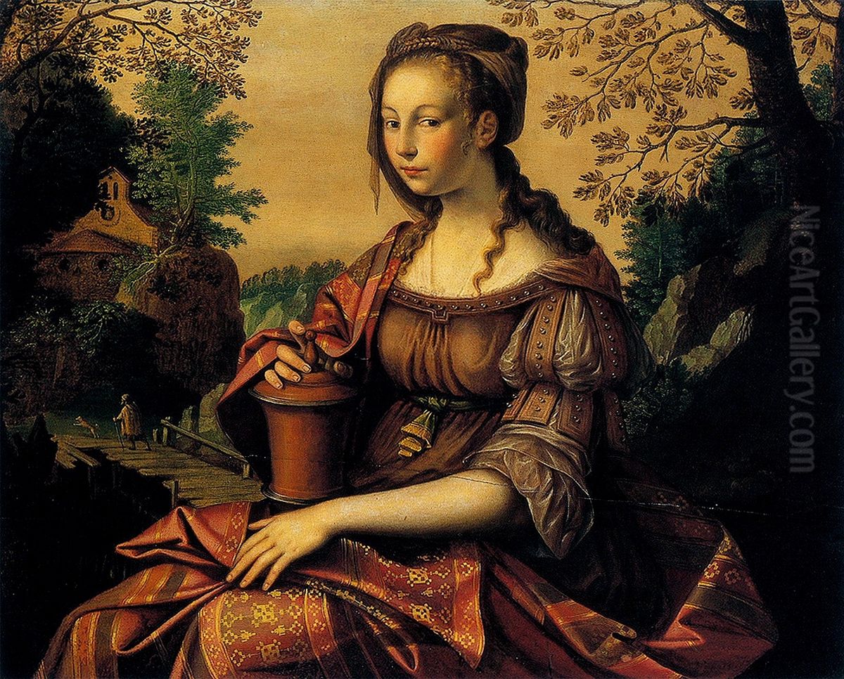 Mary Magdalene. Oil Painting by Jan Van Scorel