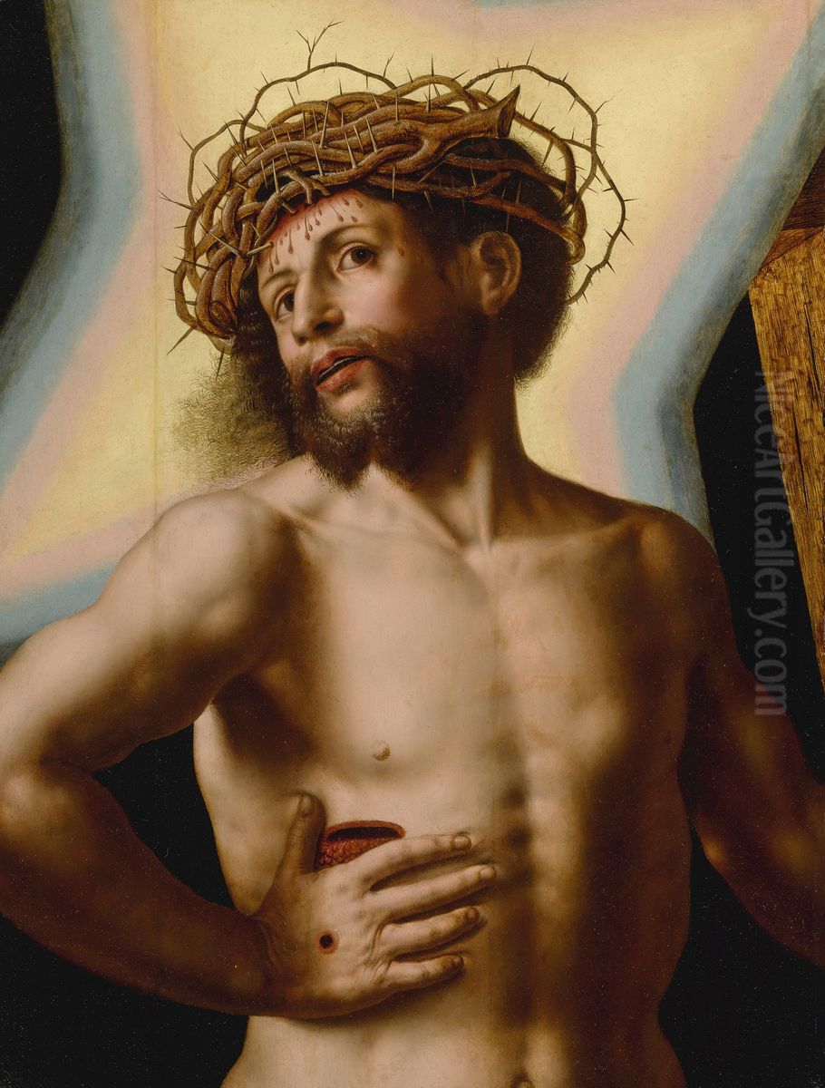 Christ the Redeemer Oil Painting by Jan Sanders Van Hemessen