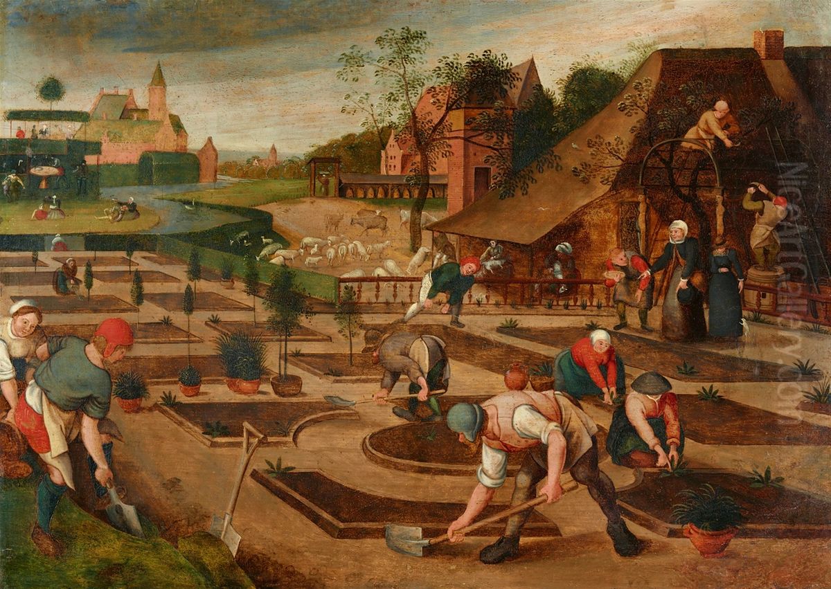 Spring Oil Painting by Abel Grimmer