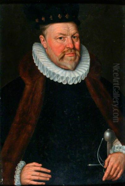 Portrait of an Unknown Man Oil Painting by Antonis Mor