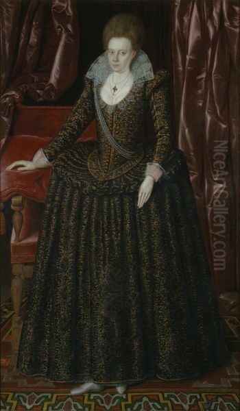 Lady Arabella Stuart (1575-1615), Cousin of King James I Oil Painting by Government Art Collection