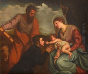 The Virgin and Child with Saint Luke and Donor