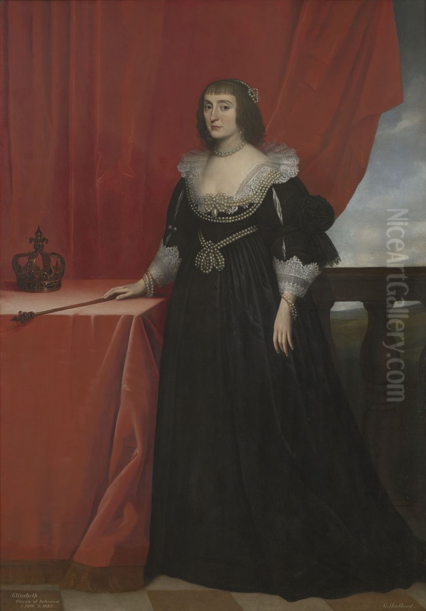 Portrait ofElizabeth Stuart, Queen of Bohemia(1596-1662) Oil Painting by Gerard van Honthorst Portrait ofElizabeth Stuart, Queen of Bohemia(1596-1662) Oil Painting by Gerard van Honthorst