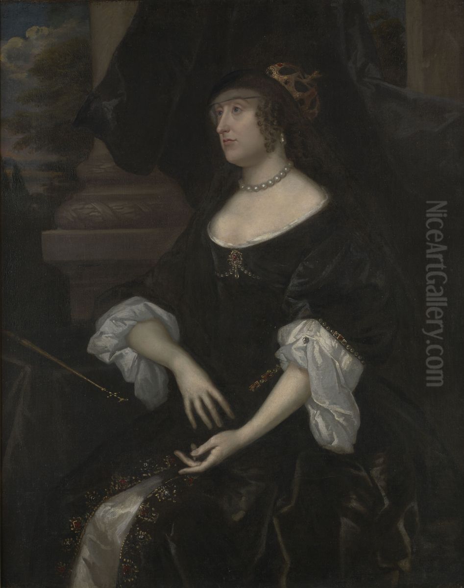 Portrait ofElizabeth Stuart, Queen of Bohemia(1596-1662) Oil Painting by Gerard van Honthorst