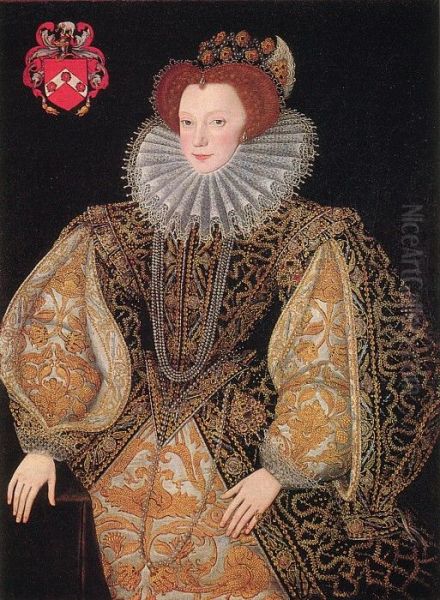 Lettice Knollys Oil Painting by George Gower