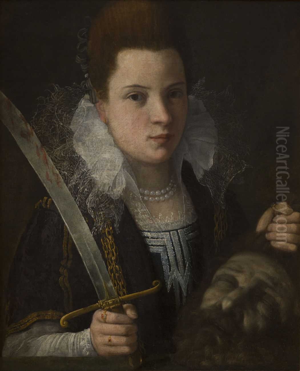 Judith with the Head of Holophernes Oil Painting by Lavinia Fontana