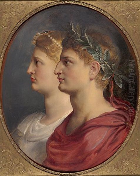 Tiberius and his wife Vipsania Agrippina Oil Painting by (studio of) Rubens, Peter Paul