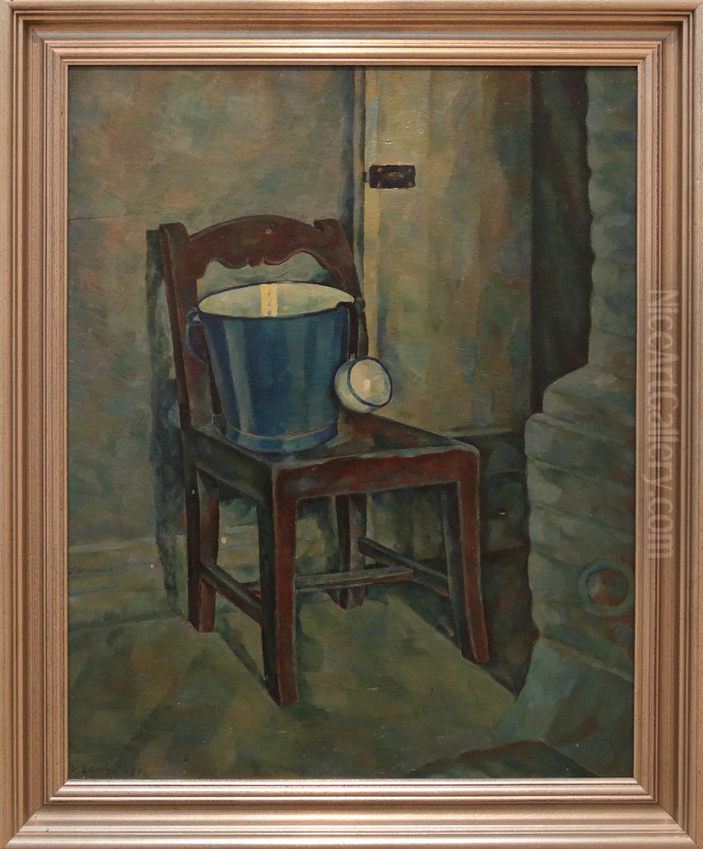 Sininen ampari Oil Painting by Vilho Lampi