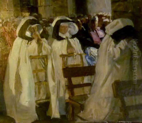 Soeurs du Saint-Esprit Oil Painting by Lucien Simon