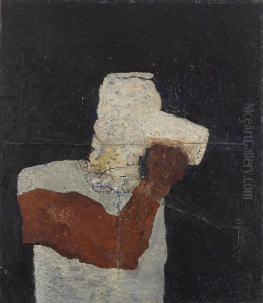 Man with a beer Oil Painting by Otakar Slavik