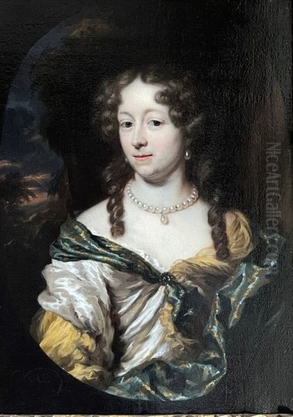 Margravine of Ansbach Oil Painting by Nicolaes Maes