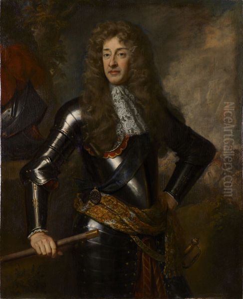 King James II (1633-1701) Oil Painting by Godfrey Kneller