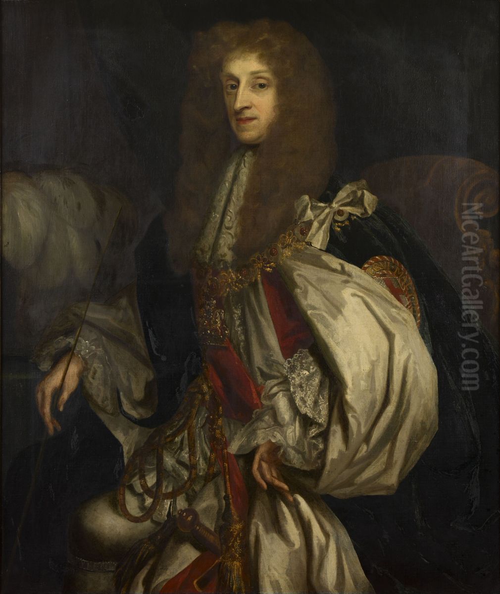 Thomas Osborne (1631-1712), 1st Duke of Leeds, Lord High Treasurer Oil Painting by William Wolfgang Claret