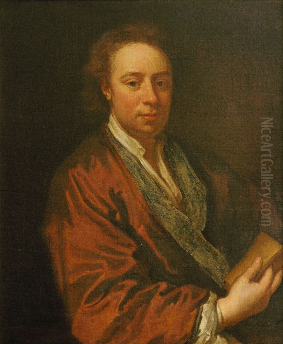 Portret van Adriaan Beverland (1650-1716) Oil Painting by Godfrey Kneller