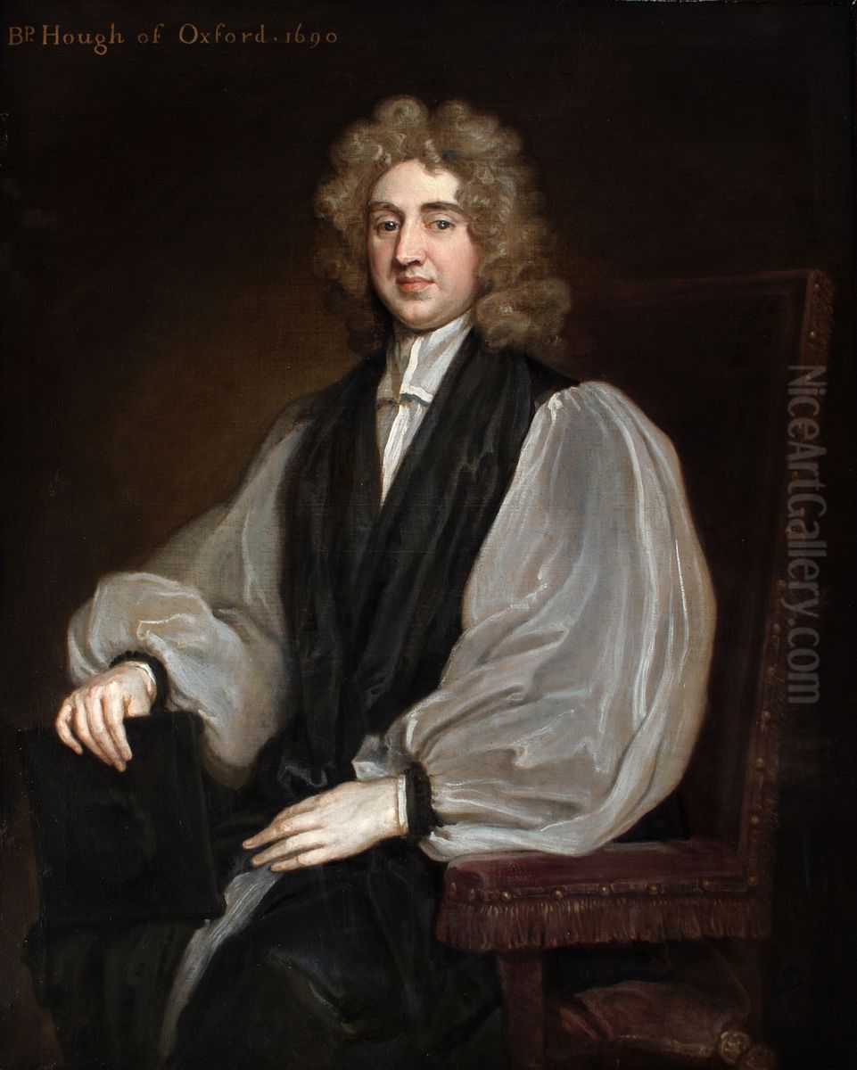 John Hough (1651-1743), Bishop of Oxford Oil Painting by Godfrey Kneller