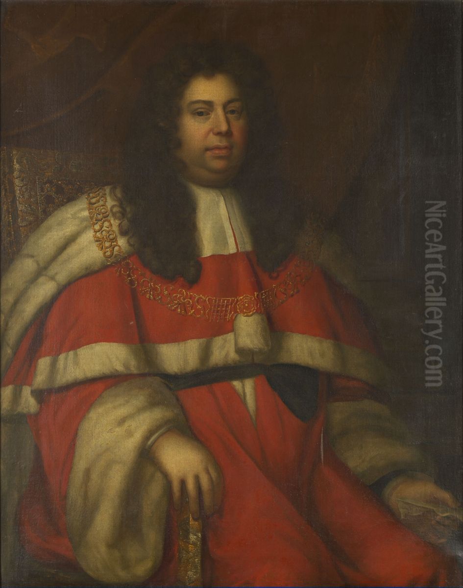 Thomas Trevor (1658-1730), 1st Baron Trevor, Chief Justice of the Common Pleas Oil Painting by Government Art Collection