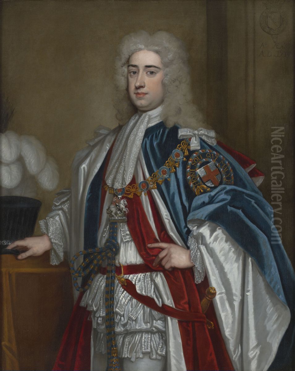 Lionel Cranfield Sackville, 1st Duke of Dorset (1688-1765), Courtier Oil Painting by Godfrey Kneller