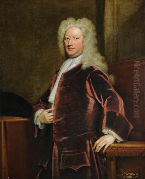 Governor Harrison Oil Painting by Godfrey Kneller