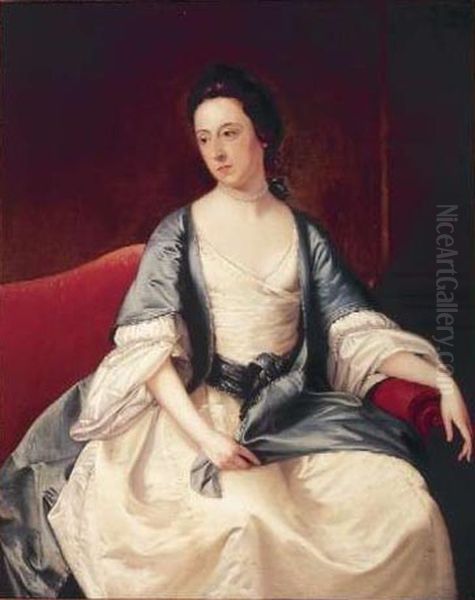 Anne Borrow Oil Painting by Joseph Wright of Derby