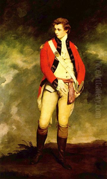 Portrat des Colonel John Hayes St. Leger, detail Oil Painting by Joshua Reynolds